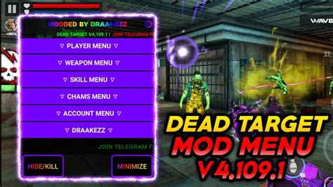 dead target mod menu unlock all guns